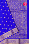 Pure Mysore Crepe Silk Saree -Royalblue-PF85868