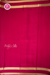 Pure Mysore Crepe Silk Saree-Pistagreen And Darkpink-PA56208