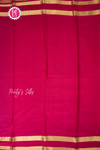 Pure Mysore Crepe Silk Saree-Royalblue And Pink-PA56208