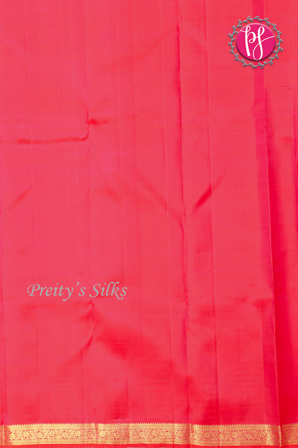 Pure Kanchipuram Silk Saree-Pink-PF07083