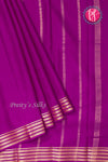 Pure Mysore Crepe Silk Saree -Purple-PA03145