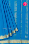 Pure Mysore Crepe Silk Saree-Anandablue-PA20890