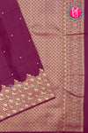 Pure Kanchipuram Silk Saree-Wine-PA27253