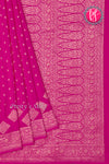 Pure Banarasi crepe silk Saree-RaniPink-PA22100