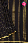 Pure Mysore Crepe Silk Saree-Singlechecks-PA20527