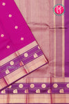 Pure Kanchipuram Silk Saree-Mejantapink-PA27124