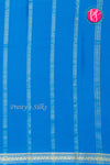 Pure Mysore Crepe Silk Saree- Royalblue And Tealblue-PA28638