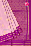 Pure Mysore Crepe Silk Saree -Lilac And Purple-PA01187