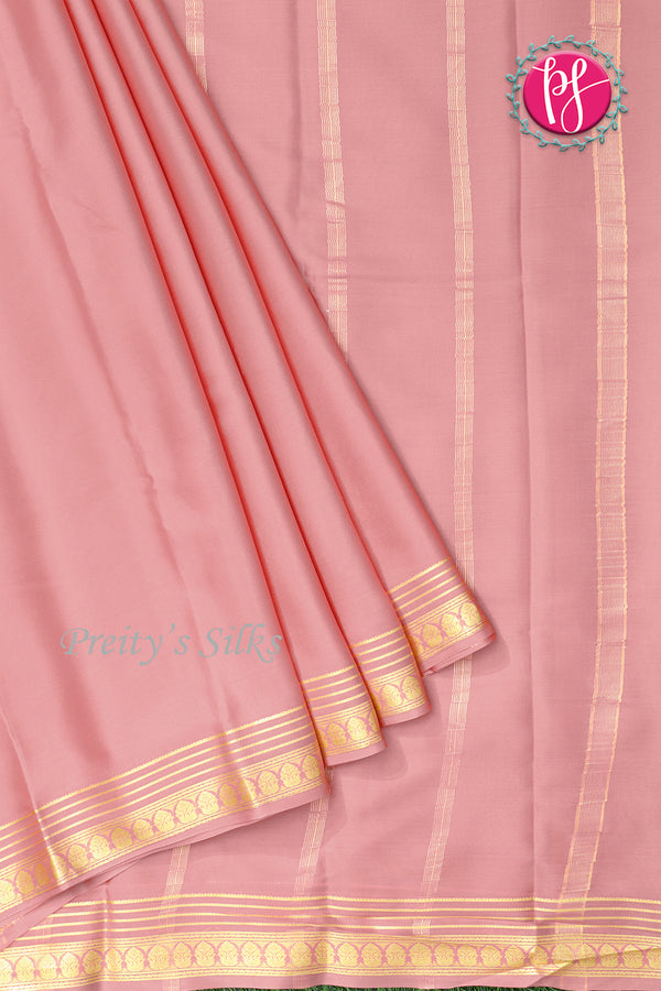 Pure Mysore Crepe Silk Saree -Chikku-PA03096
