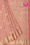 PURE KADDI BANARASI GEORGETTE SILK SAREE-Mauve Red-PA23868