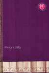 Pure Kanchipuram Silk Saree-Darkpurple -PA04484