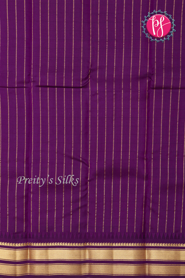 Half Pure Kanchipuram Silk Saree-Lavender And Purple-PF82198