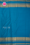 Pure Mysore Crepe Silk Saree-Royalblue And Anandablue-PA57365