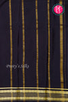 Pure Mysore Crepe Silk Saree-Red And Black-PA29011