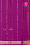 Pure Mysore Crepe Silk Saree-Purple- PA26341