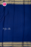 Pure Mysore Crepe Silk Saree-Mauve And Navyblue-PA56143