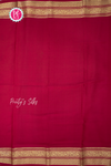Pure Mysore Crepe Silk Saree-Orange And Pink-PA56143