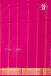 Pure Mysore Crepe Silk Saree-Royalblue And Pink-PA22436