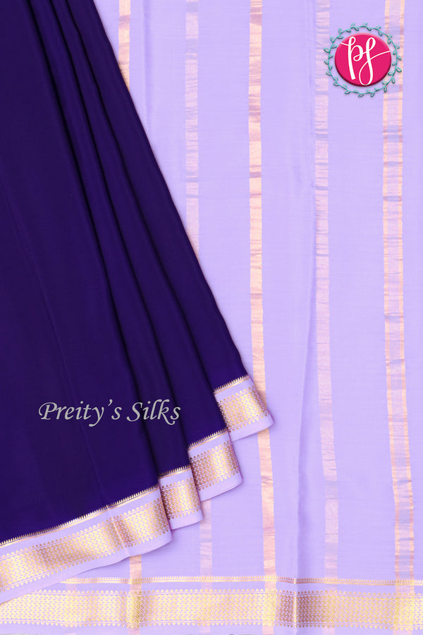 Pure Mysore Crepe Silk Saree -PF80455