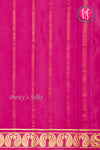 Pure Mysore Crepe Silk Saree -Royalblue And Pink-PA47159
