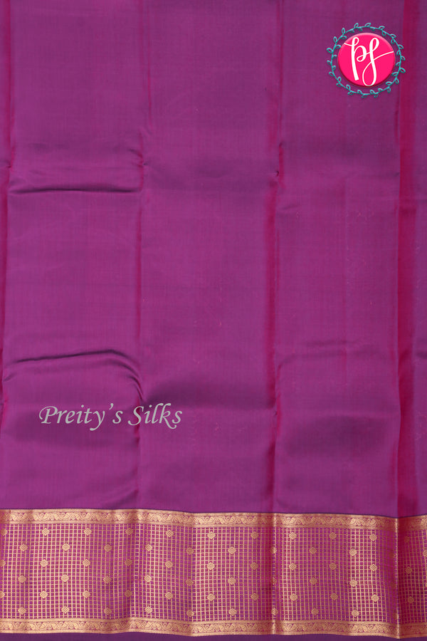 Half Pure Kanchipuram Silk Saree-Red And Wine-PA24692