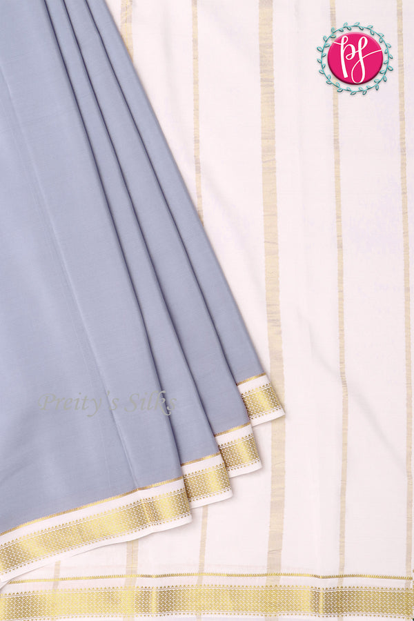 Pure Mysore Crepe Silk Saree -PF80463