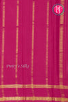 Pure Mysore Crepe Silk Saree-Pisatgreen And Pink- PA22264