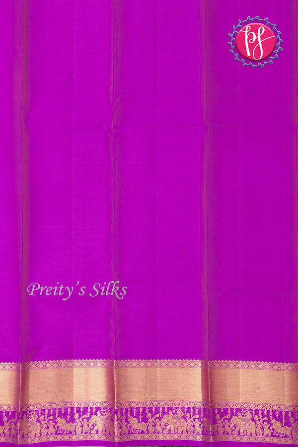 Pure Kanchipuram Silk Saree-Pink And Lavender-PF47881