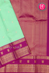 Pure Kanchipuram Silk Saree-Pistagreen And Mejenapink-PA23514
