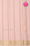 Pure Mysore Crepe Silk Saree-LightPeach PA33665