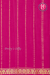 Pure Mysore Crepe Silk Saree-Gandaberunda Border-Deep Maroon And Pink-PA19895