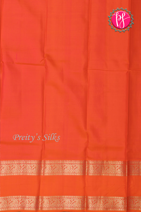 Pure Kanchipuram Silk Saree-Wine And Tomato Red-PA27022