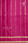 Pure Mysore Crepe Silk Saree -Royal blue And Mejentapink-PF82488