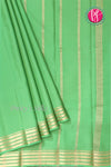 Pure Mysore Crepe Silk Saree -Pastelgreen-PA03145