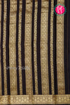 Pure Mysore Crepe Silk Saree-Crimson Red And Black-PA46832