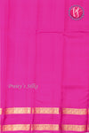 HalfPure Kanchipuram Silk Saree-Orange And Pink-PF59089