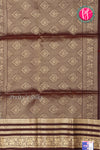 Kanchipuram Soft Silk Saree-Seablue And Deepbrown-PA27210