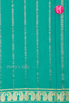 Pure Mysore Crepe Silk Saree -Deeppurple And Dark Cyan-PA47159