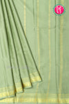 Pure Mysore Crepe Silk Saree-Pastelgreen-PA21845