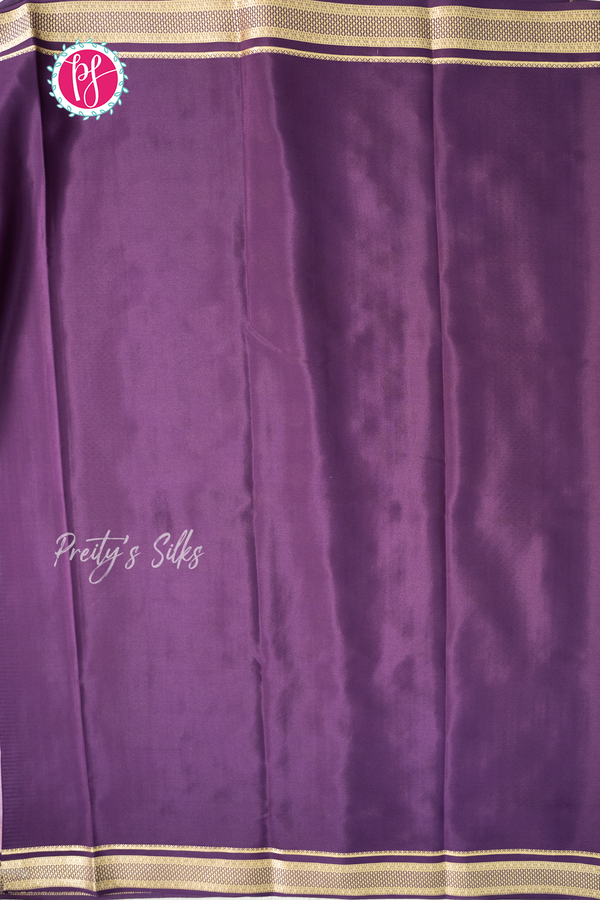 Pure Mysore Crepe Silk Saree-Onionpink And Deepwine- PA57314