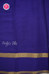 Pure Mysore Crepe Silk Saree-Pistagreen And Navyblue- PA56316