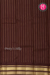 Half Pure Kanchipuram Silk Saree-Rustorange And Deepbrown-PF68660
