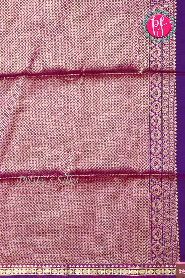 Kanchipuram Soft Silk Saree-Purple-PA35075