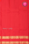 Half Pure Kanchipuram Silk Saree-Orange And Red-PA25793