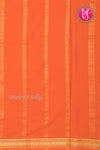 Pure Mysore Crepe Silk Saree-Pastel mint green And Orange-PA28638