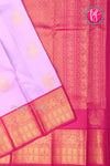 Pure Kanchipuram Silk Saree-Lightlavender And Pink-PA26216