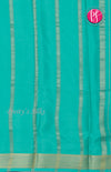 Pure Mysore Crepe Silk saree-Navyblue And Lightblue-PF45498