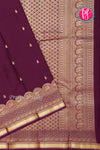 Pure Kanchipuram Silk Saree-Wine-PA27235