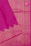 Pure Kanchipuram Silk Saree-Mejentapink-PA27253