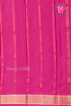 Pure Mysore Crepe Silk Saree-Black And Pink-PA22316